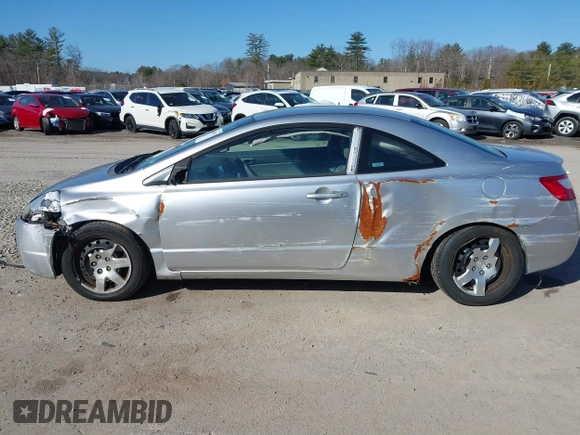 2006 Honda Civic Cpe LX with VIN 2HGFG11666H546449, listed as a IAAI auction lot 41840933 with 155,649 mi miles. Bid and sale history available at carsss.com. Image 6.