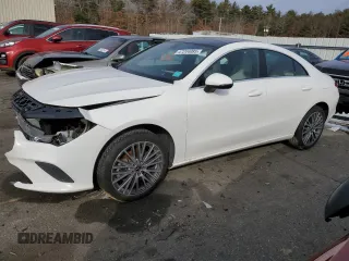 2020 Mercedes-Benz CLA with VIN W1K5J4HB5LN091747, listed as a Copart auction lot 47244985 with 31,100 mi miles and Salvage Title. Bid and sale history available at carsss.com. Image 1.