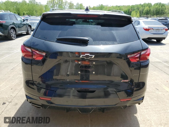 2021 Chevrolet Blazer RS z VIN 3GNKBKRS0MS522085, wystawiony jako Copart lot #53998135 z przebiegiem 37 961 mil mil oraz Szkoda całkowita • Salvage title. Historia ofert i sprzedaży dostępna na DreamBid. Obrazek 6.