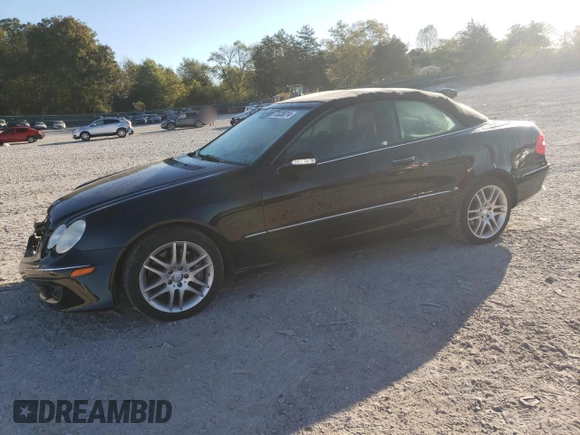 2009 Mercedes-Benz CLK 350 with VIN WDBTK56F69T107693, listed as a Copart auction lot 75328314 with 120,273 mi miles and Salvage Title. Bid and sale history available at DreamBid. Image 1.