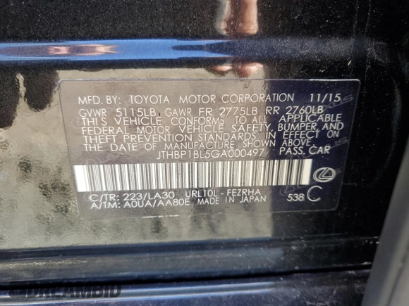 2016 Lexus GS F F z VIN JTHBP1BL5GA000497, wystawiony jako Copart lot #87638915 z przebiegiem 43 939 mil mil oraz Szkody całkowita. Historia ofert i sprzedaży dostępna na DreamBid. Obrazek 13.