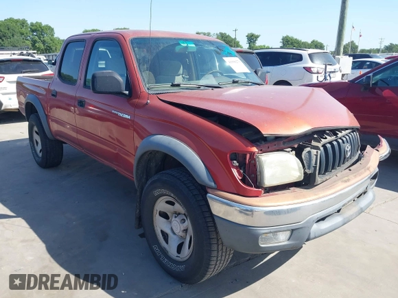 2002 Toyota Tacoma PreRunner with VIN 5TEGN92N82Z050080, listed as a IAAI auction lot 41998279 with 243,881 mi miles and . Bid and sale history available at DreamBid. Image 1.