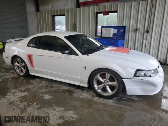 2003 Ford Mustang Standard with VIN 1FAFP40413F451980, listed as a Copart auction lot 58894735 with 188,559 mi miles and Salvage title. Bid and sale history available at DreamBid. Image 4.