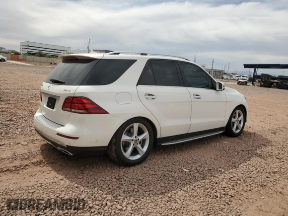 2018 Mercedes-Benz GLE 350 with VIN 4JGDA5HB9JB162311, listed as a Copart auction lot 59117155 with 31,203 mi miles and Salvage title. Bid and sale history available at DreamBid. Image 3.