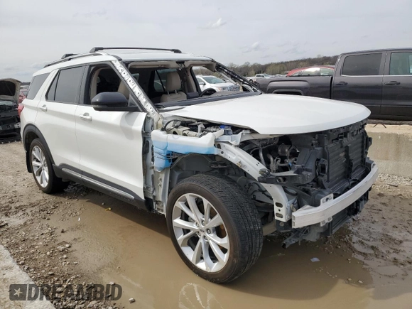 2022 Ford Explorer Platinum with VIN 1FM5K8HC0NGC02750, listed as a Copart auction lot 51344445 with 71,848 mi miles and Salvage Title. Bid and sale history available at carsss.com. Image 4.