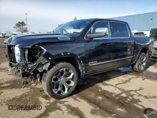2023 Ram 1500 Limited with VIN 1C6SRFHT1PN530126, listed as a Copart auction lot 47220765 with 36,480 mi miles and Salvage title. Bid and sale history available at DreamBid. Image 1.