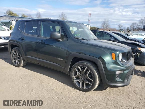 2021 Jeep Renegade Sport with VIN ZACNJCAB8MPM32790, listed as a Copart auction lot 46588925 with 52,146 mi miles and Salvage title. Bid and sale history available at DreamBid. Image 4.