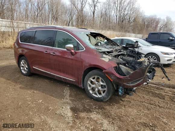 2018 Chrysler Pacifica Limited with VIN 2C4RC1GG7JR357660, listed as a Copart auction lot 49145365 with 0 mi miles and Clean Title. Bid and sale history available at carsss.com. Image 4.