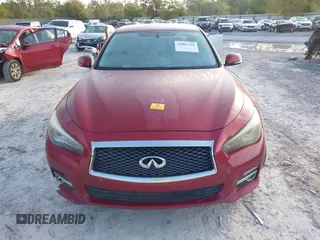 2015 Infiniti Q50 Premium with VIN JN1BV7AR3FM396669, listed as a IAAI auction lot 42007221 with 185,175 mi miles. Bid and sale history available at carsss.com. Image 12.