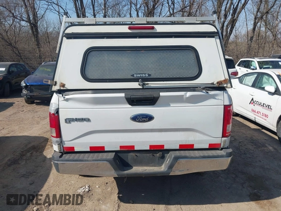 2017 Ford F-150 XL with VIN 1FTEX1E82HFA67391, listed as a IAAI auction lot 41783532 with 195,258 mi miles. Bid and sale history available at carsss.com. Image 16.