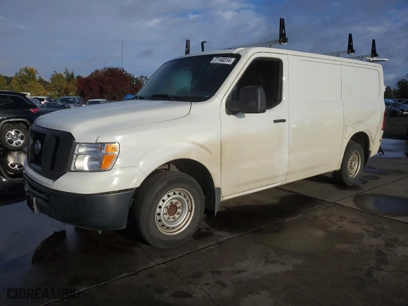 2021 Nissan NV Cargo SV with VIN 1N6BF0KM7MN805104, listed as a Copart auction lot 87334444 with 55,220 mi miles and Salvage Title. Bid and sale history available at carsss.com. Image 1.