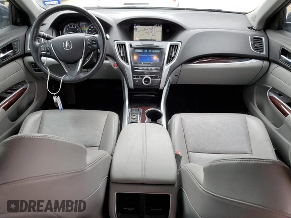 2017 Acura TLX V6 w/Technology Pkg with VIN 19UUB2F59HA003643, listed as a Copart auction lot 56173885 with 91,065 mi miles and Salvage title. Bid and sale history available at DreamBid. Image 8.