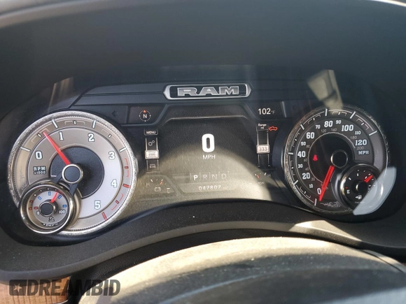 2021 Ram 3500 Longhorn with VIN 3C63RRKL0MG703041, listed as a Copart auction lot 61669834 with 47,807 mi miles and Salvage Title. Bid and sale history available at carsss.com. Image 9.