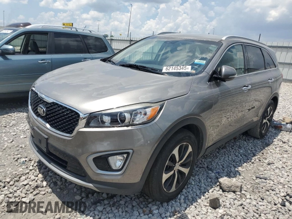 2016 Kia Sorento EX z VIN 5XYPH4A1XGG018807, wystawiony jako Copart lot #62145345 z przebiegiem Nie podano mil oraz Czysty tytuł • Clean title. Historia ofert i sprzedaży dostępna na DreamBid. Obrazek 1.