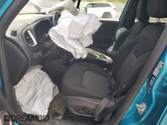 2021 Jeep Renegade 80th Anniversary with VIN ZACNJDBB3MPN31456, listed as a Copart auction lot 56538105 with Not provided miles and Salvage title. Bid and sale history available at DreamBid. Image 7.