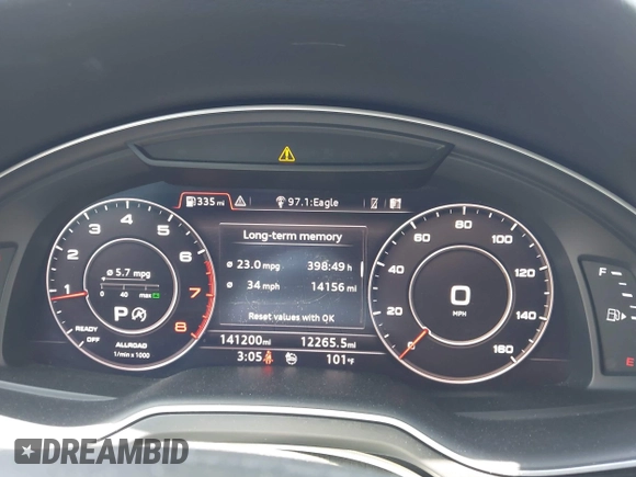 2018 Audi Q7 Prestige with VIN WA1VAAF77JD031456, listed as a IAAI auction lot 42593433 with 141,200 mi miles and . Bid and sale history available at DreamBid. Image 7.