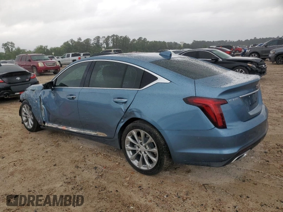 2024 Cadillac CT5 Premium Luxury with VIN 1G6DN5RK1R0119535, listed as a Copart auction lot 55087825 with 16,459 mi miles and Salvage Title. Bid and sale history available at DreamBid. Image 2.