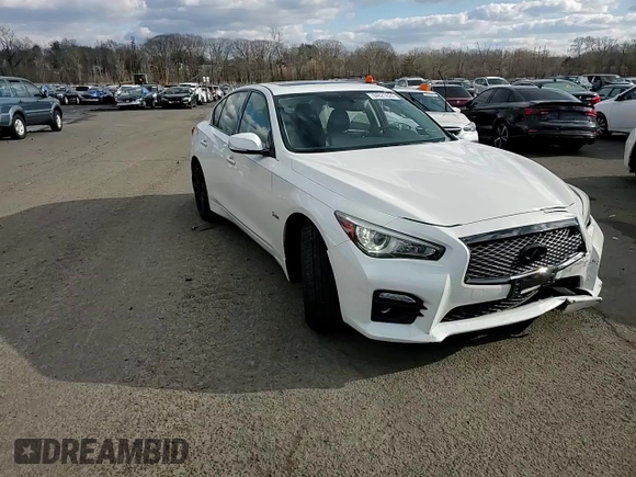 2017 Infiniti Q50 Red Sport 400 with VIN JN1FV7AR9HM870161, listed as a Copart auction lot 84621624 with 68,890 mi miles and Salvage title. Bid and sale history available at DreamBid. Image 11.