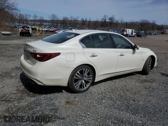 2018 Infiniti Q50 3.0t LUXE with VIN JN1EV7AR9JM433505, listed as a Copart auction lot 51435535 with 108,232 mi miles and Salvage Title. Bid and sale history available at carsss.com. Image 3.