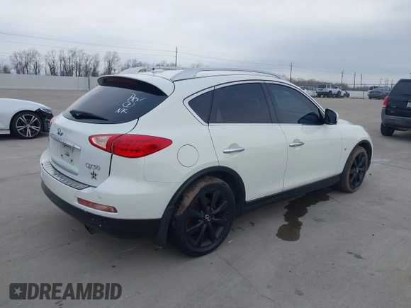 2014 Infiniti QX50 Journey with VIN JN1BJ0HP7EM210606, listed as a IAAI auction lot 41570750 with 1 mi miles. Bid and sale history available at carsss.com. Image 4.