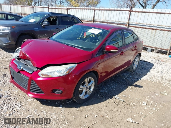 2013 Ford Focus SE with VIN 1FADP3F29DL283340, listed as a IAAI auction lot 41814829 with 119,199 mi miles. Bid and sale history available at carsss.com. Image 2.