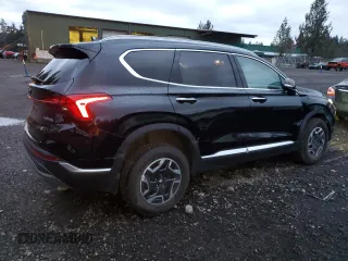 2022 Hyundai Santa Fe Hybrid Blue with VIN KM8S2DA11NU057188, listed as a Copart auction lot 80759324 with 37,348 mi miles and Salvage Title. Bid and sale history available at carsss.com. Image 3.