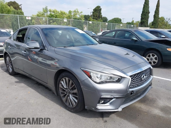 2020 Infiniti Q50 Luxe z VIN JN1EV7AP5LM204711, wystawiony jako IAAI lot #42575155 z przebiegiem 29 895 mil mil oraz . Historia ofert i sprzedaży dostępna na DreamBid. Obrazek 1.