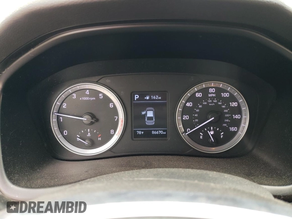 2019 Hyundai Sonata SE with VIN 5NPE24AFXKH766706, listed as a Copart auction lot 51182525 with 86,670 mi miles and Salvage Title. Bid and sale history available at carsss.com. Image 9.