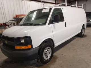 2017 Chevrolet Express Cargo Van with VIN 1GCWGBFF3H1186362, listed as a IAAI auction lot 41943220 with 163,229 mi miles. Bid and sale history available at carsss.com. Image 2.