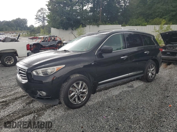 2014 Infiniti QX60 with VIN 5N1AL0MM0EC514960, listed as a Copart auction lot 58670315 with 161,068 mi miles and Salvage title. Bid and sale history available at DreamBid. Image 1.