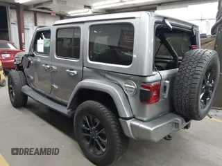 2021 Jeep Wrangler Unlimited Sahara with VIN 1C4HJXEN1MW529568, listed as a IAAI auction lot 42336590 with 39,931 mi miles and . Bid and sale history available at DreamBid. Image 3.