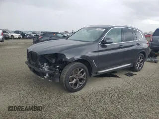 2021 BMW X3 xDrive30i with VIN 5UXTY5C09M9E29882, listed as a Copart auction lot 51461695 with 43,807 mi miles and Salvage Title. Bid and sale history available at DreamBid. Image 1.