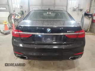 2018 BMW 7 Series 740e xDrive iPerformance with VIN WBA7J2C52JG497993, listed as a Copart auction lot 40766383 with 39,740 mi miles. Bid and sale history available at carsss.com. Image 6.
