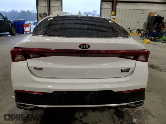 2021 Kia K5 LXS with VIN 5XXG14J23MG044968, listed as a Copart auction lot 46078135 with 0 mi miles and Salvage Title. Bid and sale history available at carsss.com. Image 6.