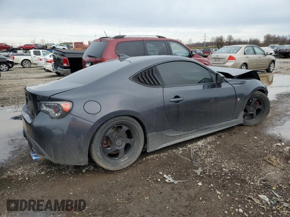 2017 Toyota 86 with VIN JF1ZNAA14H8710804, listed as a Copart auction lot 82204944 with 125,507 mi miles and Salvage Title. Bid and sale history available at carsss.com. Image 3.