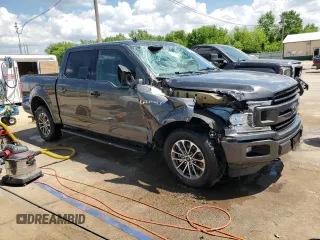 2020 Ford F-150 XL with VIN 1FTEW1EP7LKD22529, listed as a Copart auction lot 56946115 with 89,677 mi miles and Salvage title. Bid and sale history available at DreamBid. Image 4.