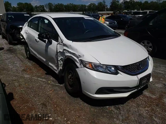2015 Honda Civic LX with VIN 2HGFB2F54FH560189, listed as a Copart auction lot 57337515 with 68,531 mi miles and Salvage title. Bid and sale history available at DreamBid. Image 13.