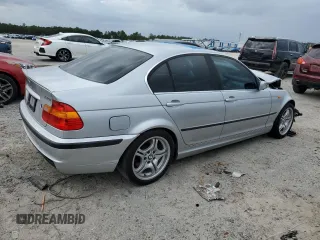2002 BMW 3 Series 330i with VIN WBAEV53472KM01780, listed as a Copart auction lot 80667794 with 0 mi miles and Salvage Title. Bid and sale history available at carsss.com. Image 3.