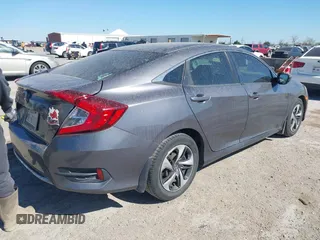 2019 Honda Civic Sedan LX with VIN 19XFC2F64KE005270, listed as a IAAI auction lot 41852238 with 106,604 mi miles. Bid and sale history available at carsss.com. Image 4.