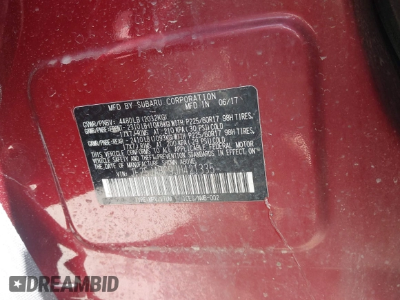 2018 Subaru Forester z VIN JF2SJABC9JH421335, wystawiony jako IAAI lot #41992372 z przebiegiem 79 668 mil mil oraz . Historia ofert i sprzedaży dostępna na DreamBid. Obrazek 9.