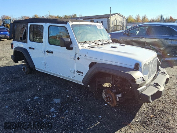2022 Jeep Wrangler Unlimited Sport with VIN 1C4HJXDN7NW270183, listed as a Copart auction lot 80512144 with 10,935 mi miles and Clean Title. Bid and sale history available at DreamBid. Image 4.