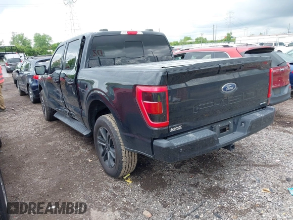 2021 Ford F-150 XL with VIN 1FTEW1EPXMFA62783, listed as a IAAI auction lot 42210200 with 58,069 mi miles and . Bid and sale history available at DreamBid. Image 3.