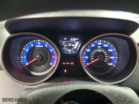 2016 Hyundai Elantra Value Edition with VIN KMHDH4AE4GU601616, listed as a Copart auction lot 50981405 with 117,521 mi miles and Salvage Title. Bid and sale history available at carsss.com. Image 9.