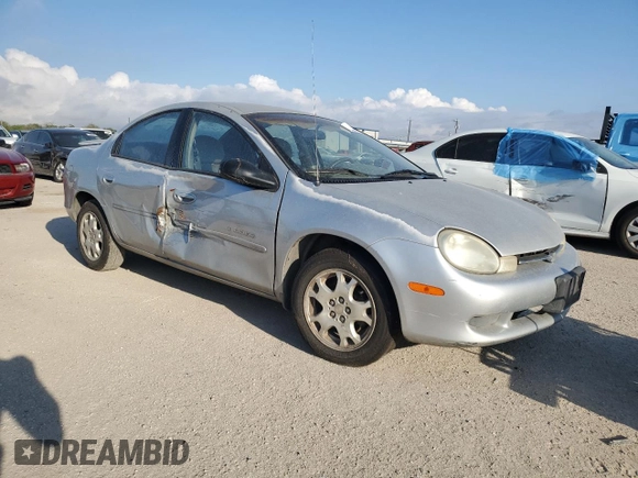 2001 Dodge Neon Highline with VIN 1B3ES46C61D101306, listed as a Copart auction lot 71385204 with 187,841 mi miles and Salvage Title. Bid and sale history available at carsss.com. Image 4.