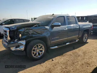 2014 GMC Sierra 1500 SLT with VIN 3GTU2VEC5EG489218, listed as a Copart auction lot 59105465 with 158,394 mi miles and Salvage title. Bid and sale history available at DreamBid. Image 1.