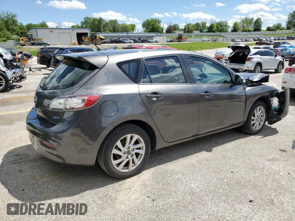 2013 Mazda 3 i Grand Touring with VIN JM1BL1M71D1806779, listed as a Copart auction lot 58071825 with 126,838 mi miles and Salvage title. Bid and sale history available at DreamBid. Image 3.