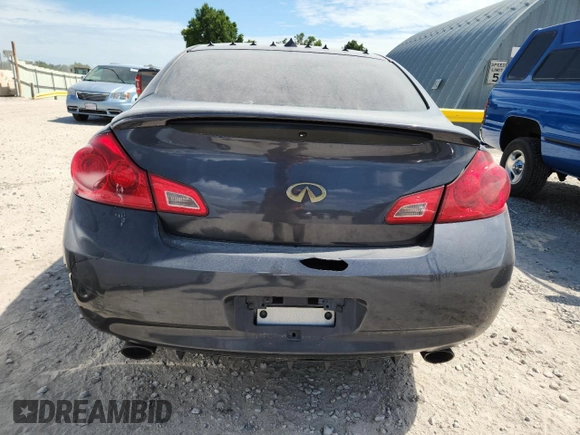 2008 Infiniti G35 Journey with VIN JNKBV61E58M224729, listed as a Copart auction lot 62152085 with 174,720 mi miles and Salvage title. Bid and sale history available at DreamBid. Image 6.