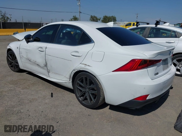 2020 Lexus IS 300 F Sport with VIN JTHGA1D22L5107134, listed as a IAAI auction lot 42430405 with 73,954 mi miles and . Bid and sale history available at DreamBid. Image 3.