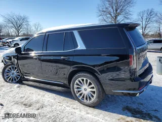2021 Cadillac Escalade Premium Luxury with VIN 1GYS4CKL6MR486671, listed as a Copart auction lot 89207425 with 0 mi miles and Salvage Title. Bid and sale history available at carsss.com. Image 2.
