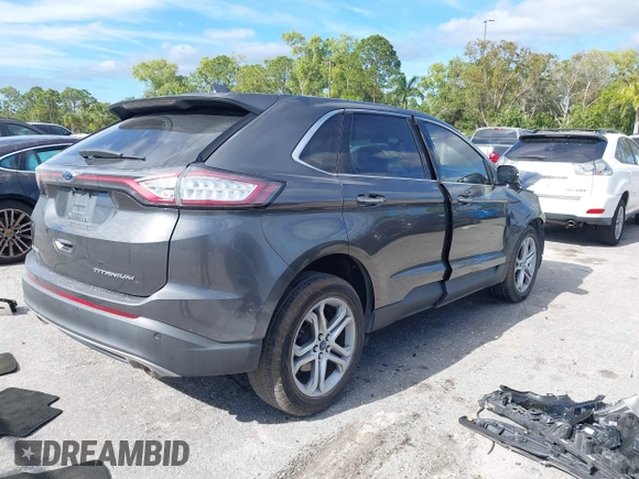 2016 Ford Edge Titanium with VIN 2FMPK3K87GBB22551, listed as a IAAI auction lot 41046840 with 98,349 mi miles. Bid and sale history available at carsss.com. Image 4.